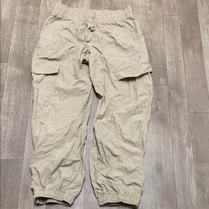 Womens Old‎ Navy Cargo Drawstring Utility Bay Windbreaker Jogger Pants